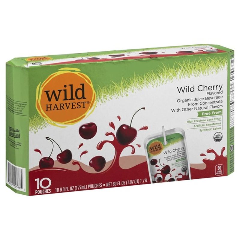 Wild Harvest Juice Beverage, Organic, Wild Cherry Flavored (10 each