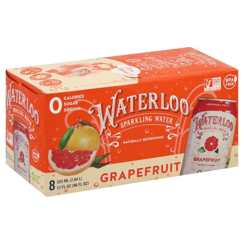 Waterloo Sparkling Water, Grapefruit (12 fl oz) Instacart