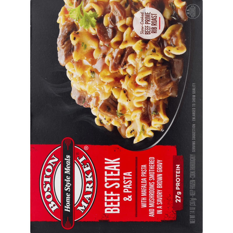 Boston Market Home Style Meals Beef Steak And Pasta 14 Oz From Lucky Supermarkets Instacart 5684