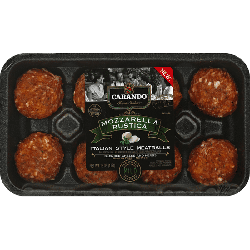 Carando Mozzarella Rustica Italian Style Meatballs (16 oz) Delivery or