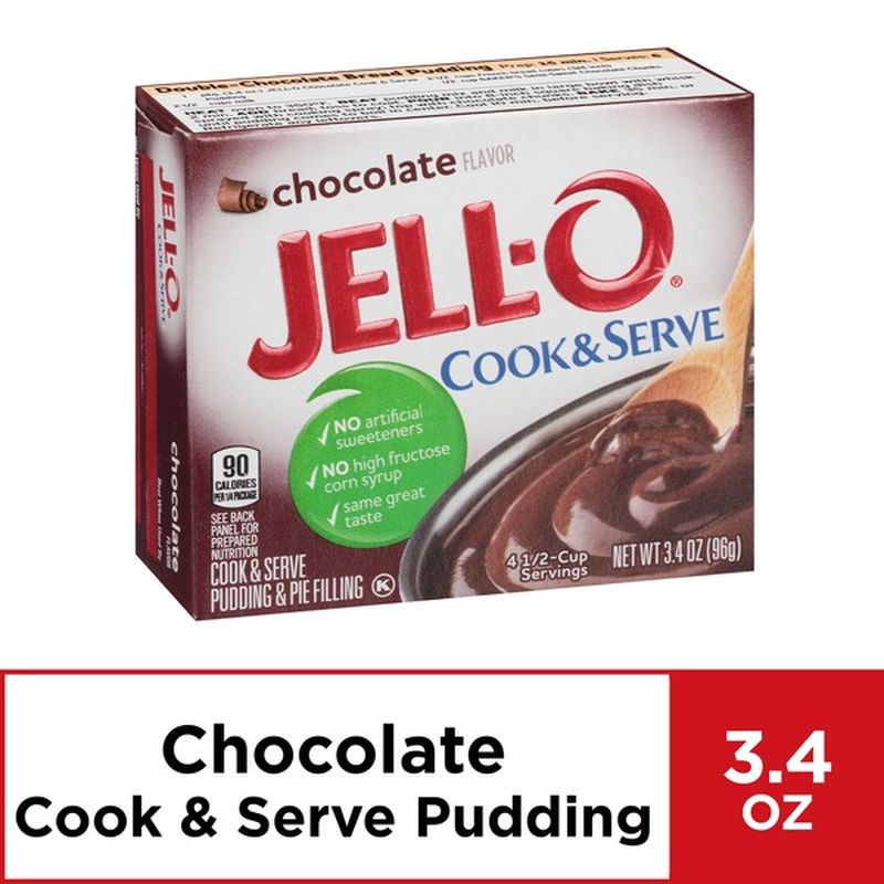 Jell O Cook And Serve Chocolate Pudding And Pie Filling 34 Oz Instacart 9924