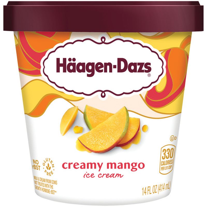 HaagenDazs Creamy Mango Ice Cream (14 fl oz) Instacart