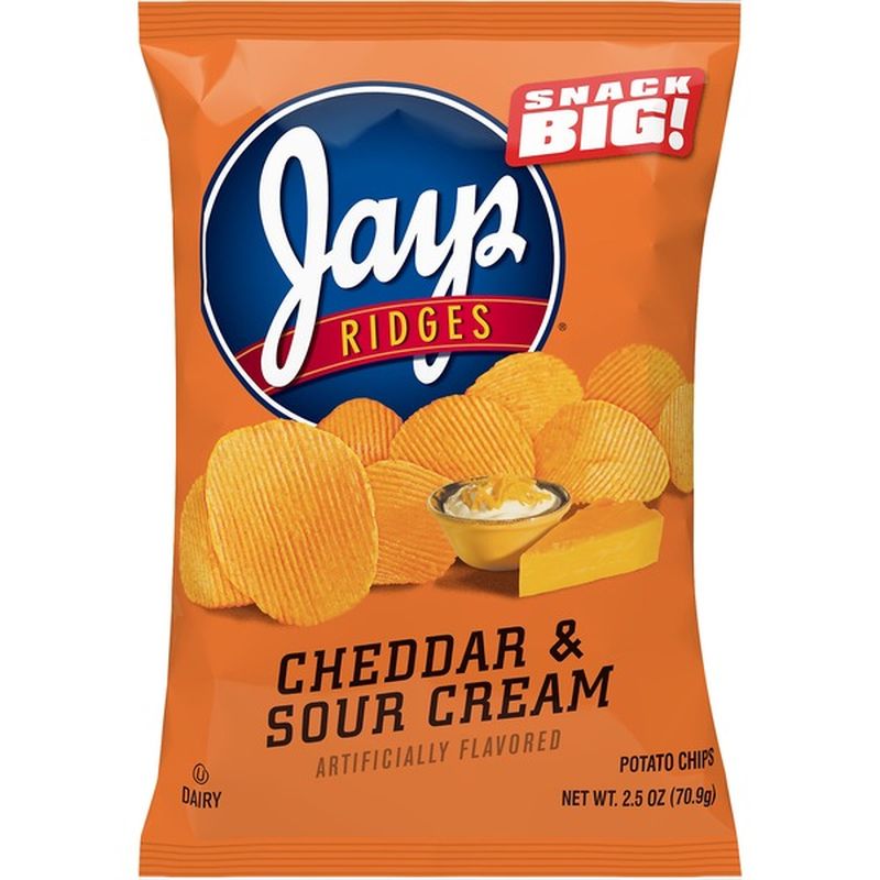 Jays® Sour Cream and Cheddar Flavored Potato Chips (2.5 oz) from Jewel ...