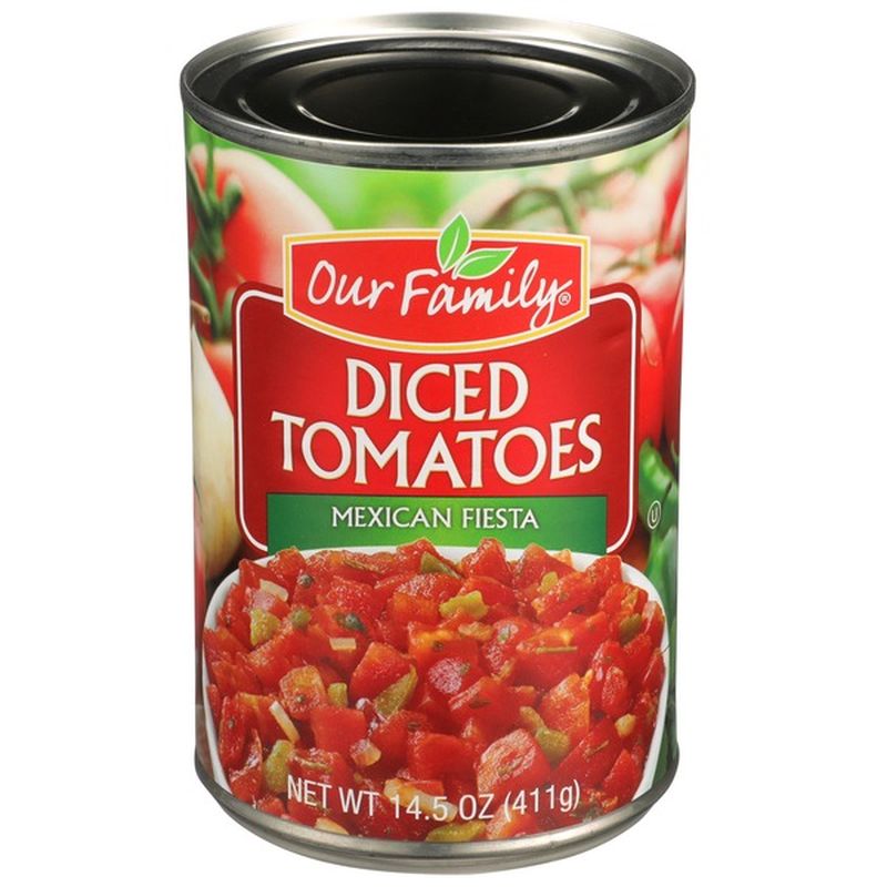 Our Family Mexican Fiesta Diced Tomatoes (14.5 oz) from Family Fresh Market Instacart