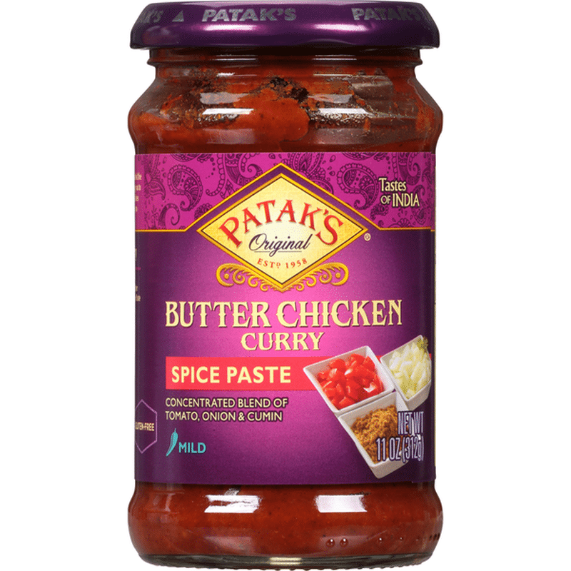 Patak's Spice Paste, Butter Chicken Curry, Mild (11 oz) - Instacart