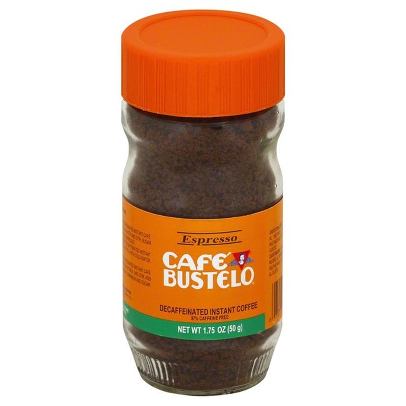Café Bustelo Coffee, Instant, Espresso, Decaffeinated (1.75 oz) Instacart