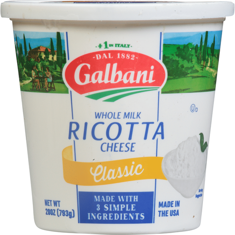 Galbani Galbani Whole Milk Ricotta Classic Cheese (28 Oz) - Instacart