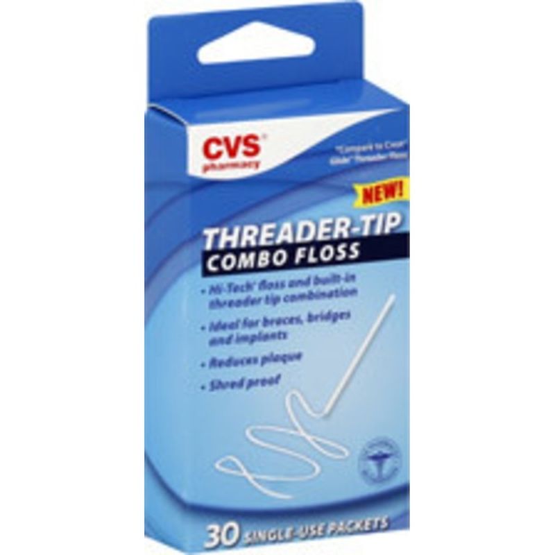 CVS Threader Tip Combo Floss (30 ct) Instacart
