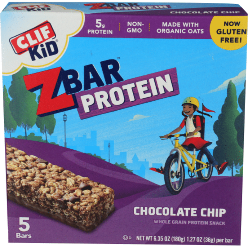 CLIF Bar Protein Chocolate Chip Whole Grain Crispy Snack Bar (1.27 oz