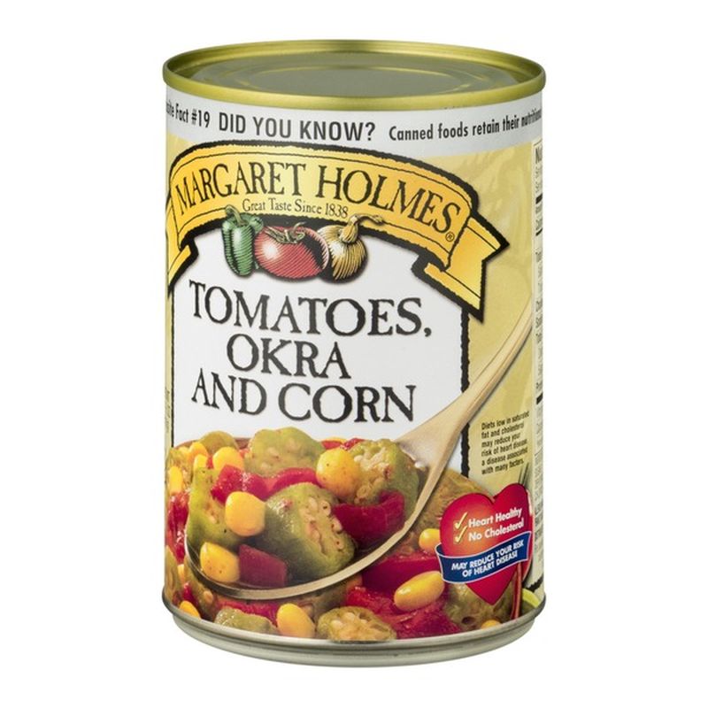 Margaret Holmes Tomatoes, Okra and Corn (14.5 oz) from Food Lion