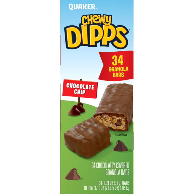 Quaker Chewy Dipps Chocolate Chip Granola Bars (1.09 oz) from Smart
