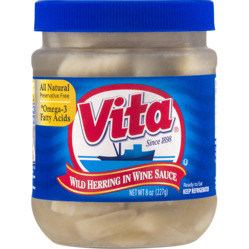 Vita Wild Herring In Wine Sauce (8 oz) Instacart