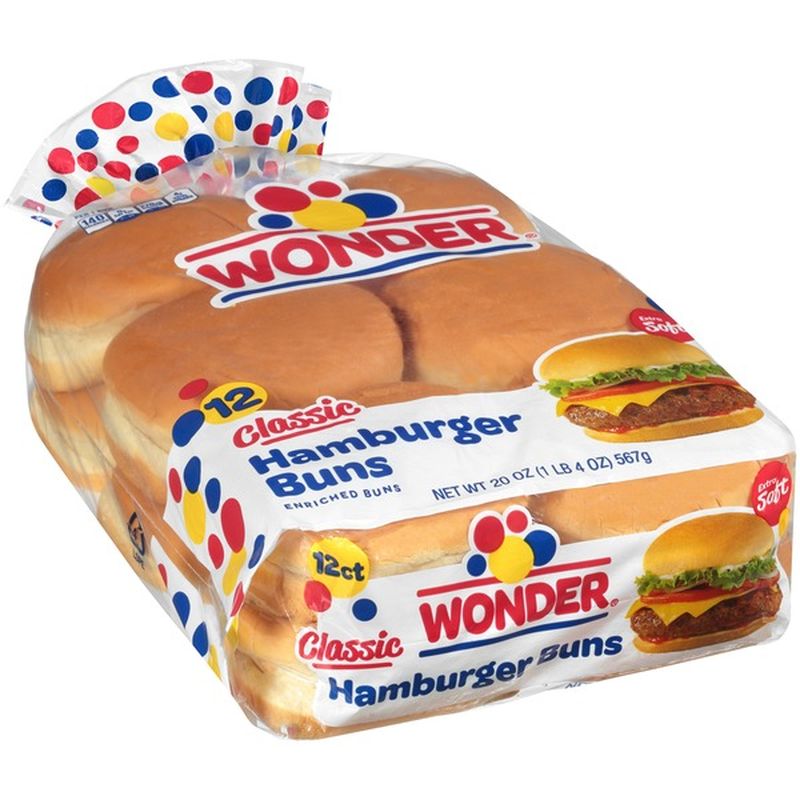 Wonder Bread Classic Hamburger Buns (1.25 lb) Instacart