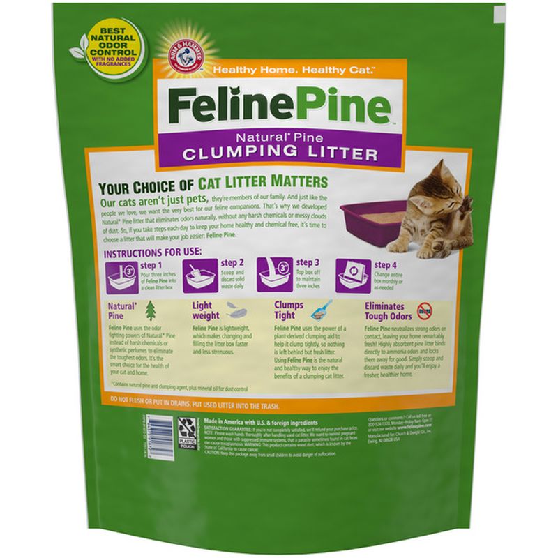 Feline Pine Cat Litter Clumping (14 lb) Instacart