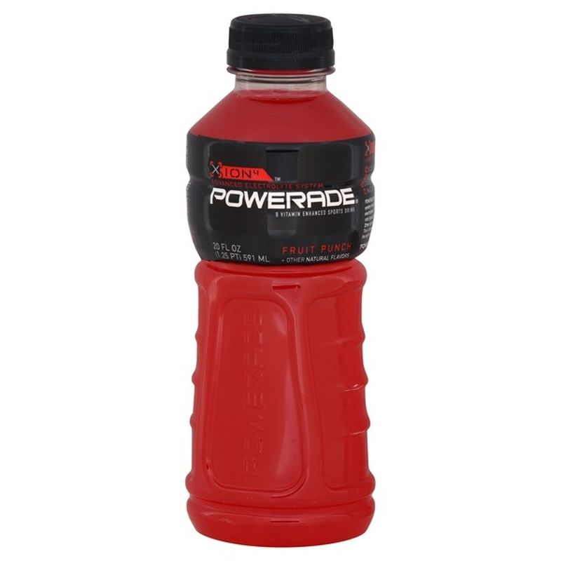 Powerade Fruit Punch, Ion4 Electrolyte Enhanced Fruit Flavored Sports ...