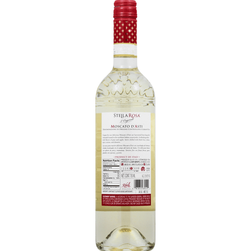 Stella Rosa Moscato D'Asti, SemiSweet (750 ml) from Lunardi’s Markets