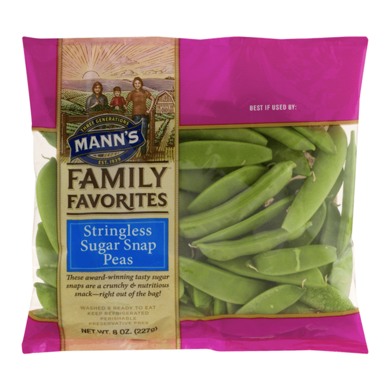 Mann's Family Favorites Stringless Sugar Snap Peas (8 Oz Bag) From Stop ...