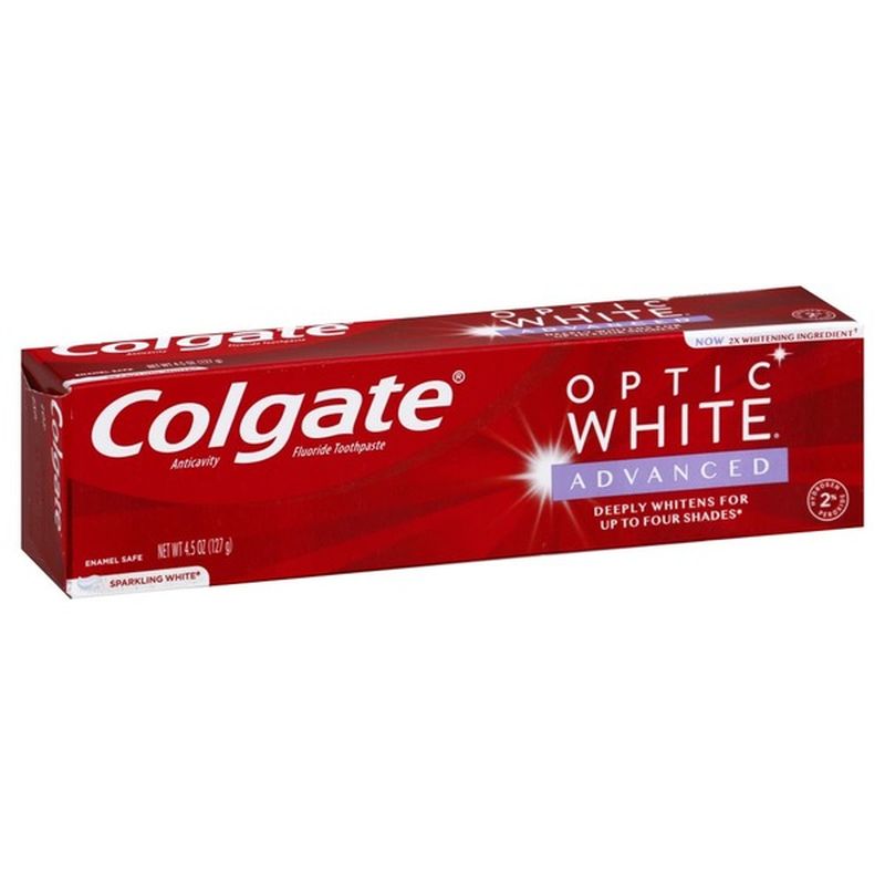 Colgate Toothpaste, Anticavity Fluoride, Sparkling White, Advanced (4.5 ...