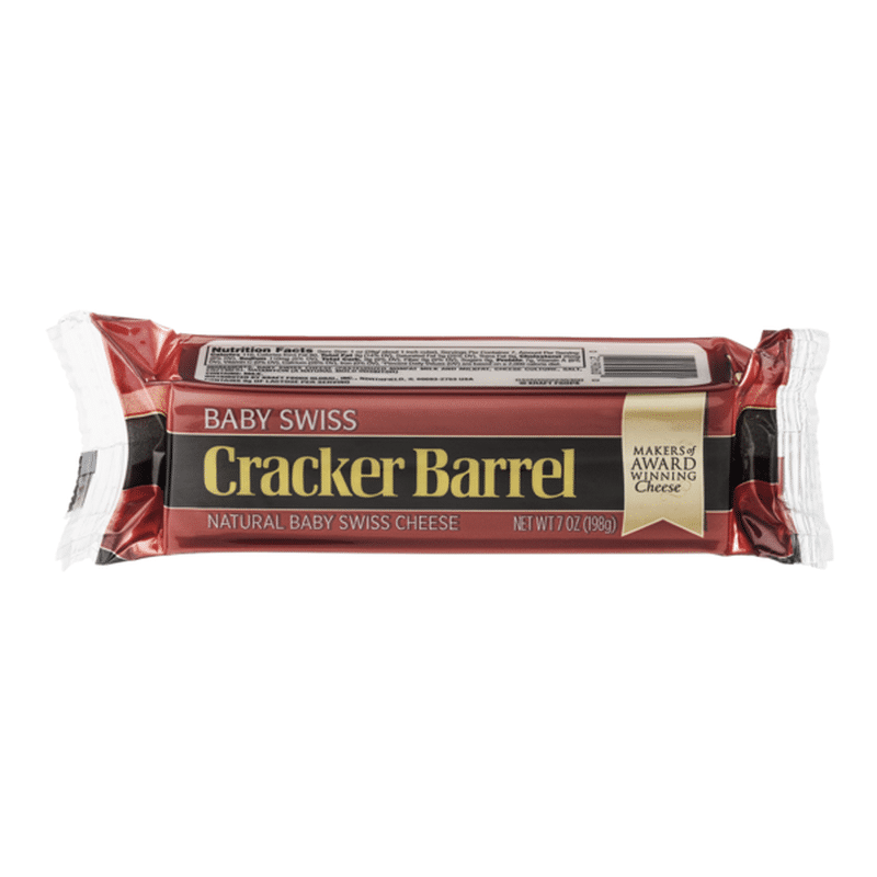 Cracker Barrel Baby Swiss Cheese (198 g) Instacart