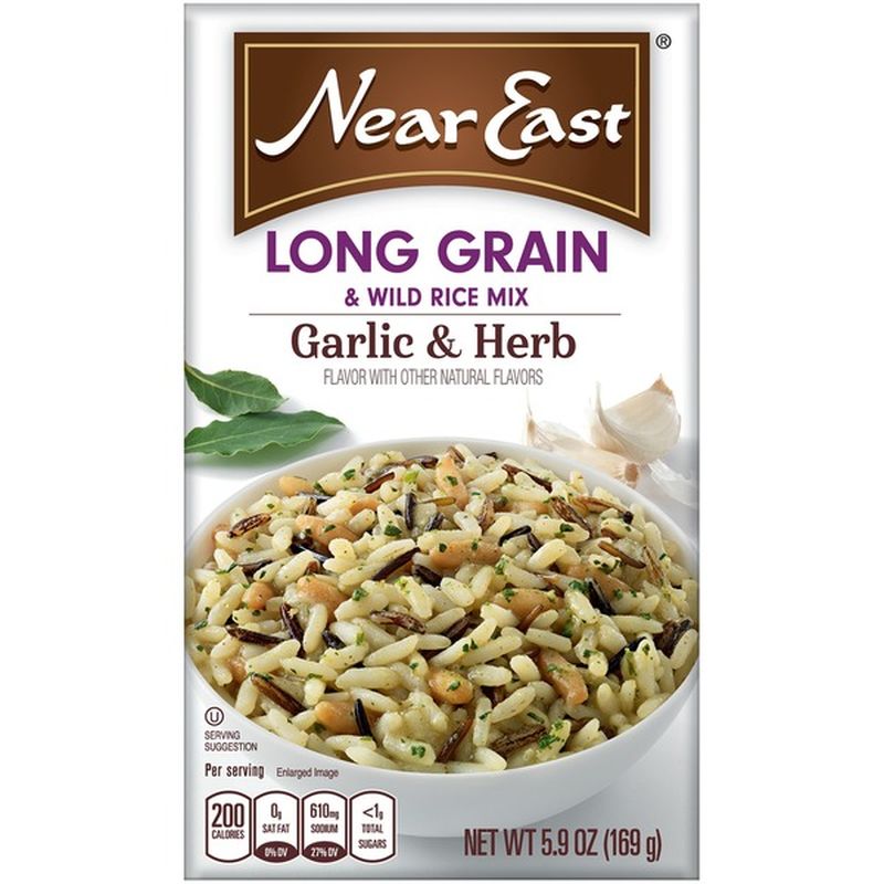 Near East Garlic & Herb Long Grain & Wild Rice Mix (5.9 oz) from Stater