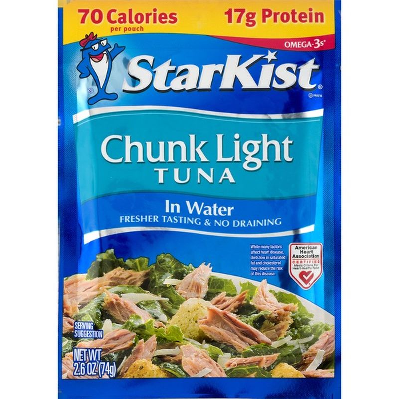 StarKist® Chunk Light Tuna in Water, Pouch (2.6 oz) - Instacart