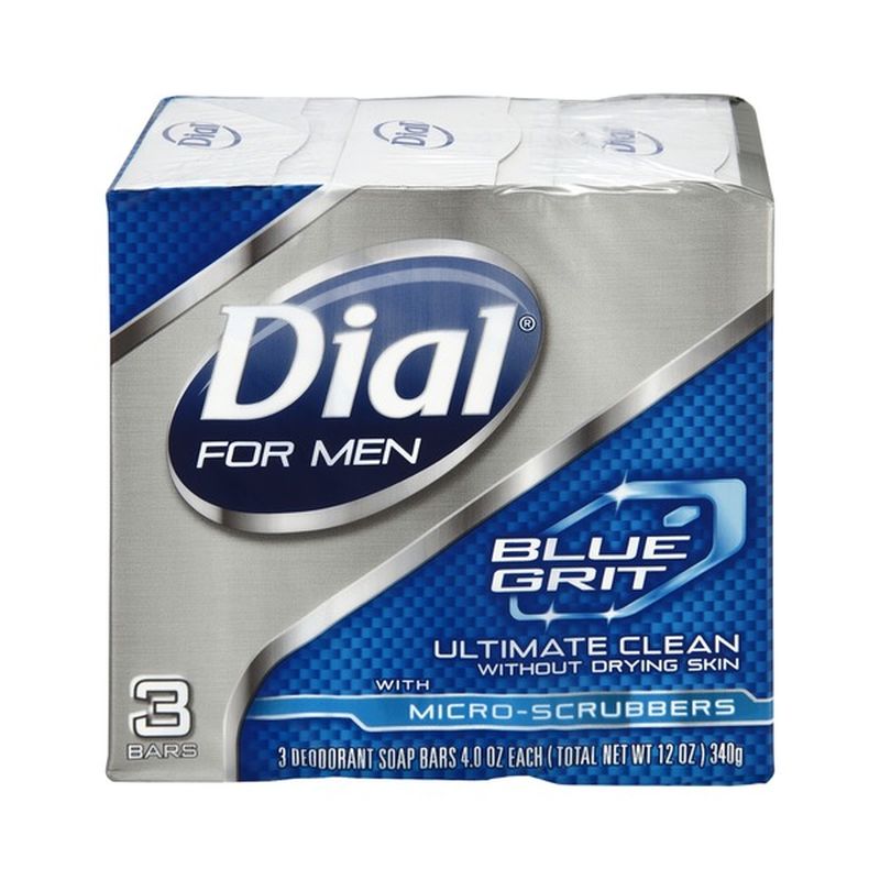 Dial For Men Blue Grit Ultimate Clean with MicroScrubbers Deodorant
