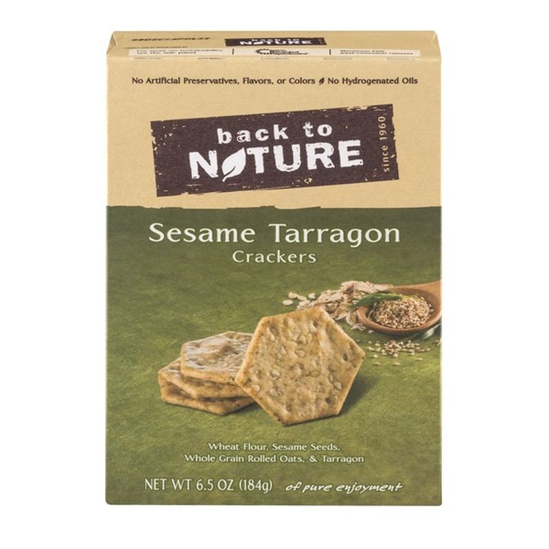 Back to Nature Crackers Sesame Tarragon (6.5 oz) Instacart