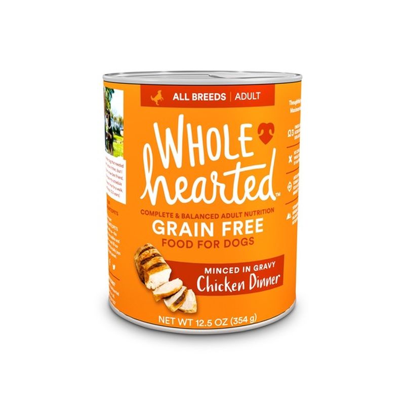 Whole Hearted Minced In Gravy Chicken Dinner Food For Dogs (12.5 oz