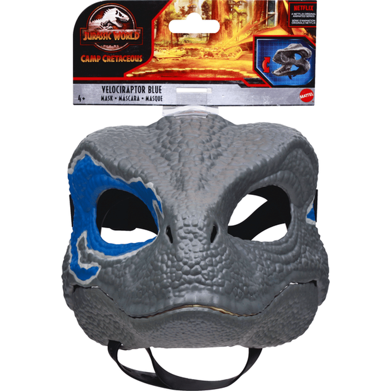 Jurassic World Mask Velociraptor Blue Camp Cretaceous 4 1 Each Delivery Or Pickup Near Me Instacart