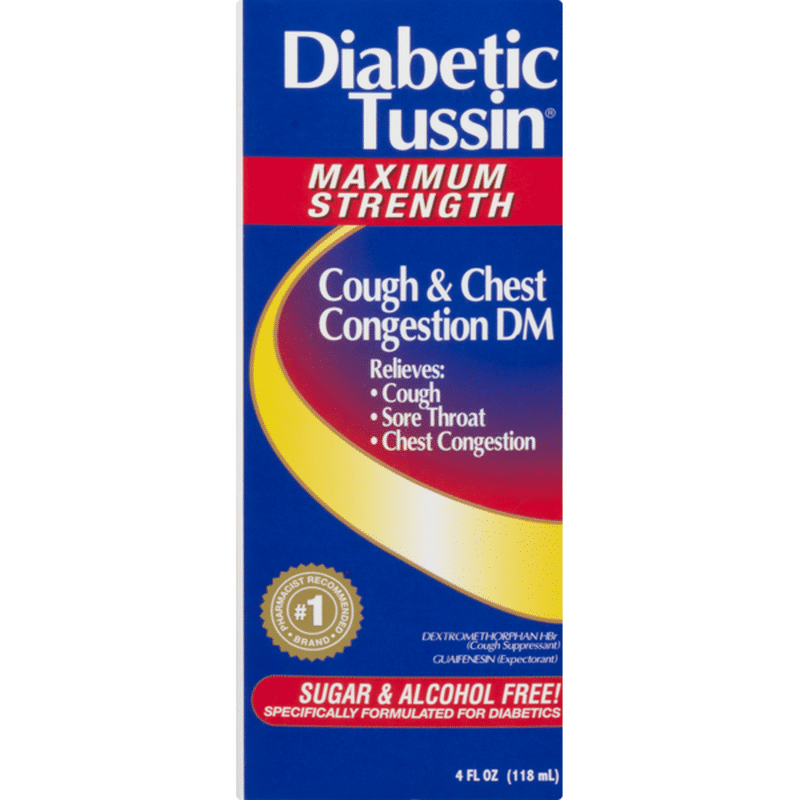 Diabetic Tussin Maximum Strength Cough & Chest Congestion DM (4 fl oz