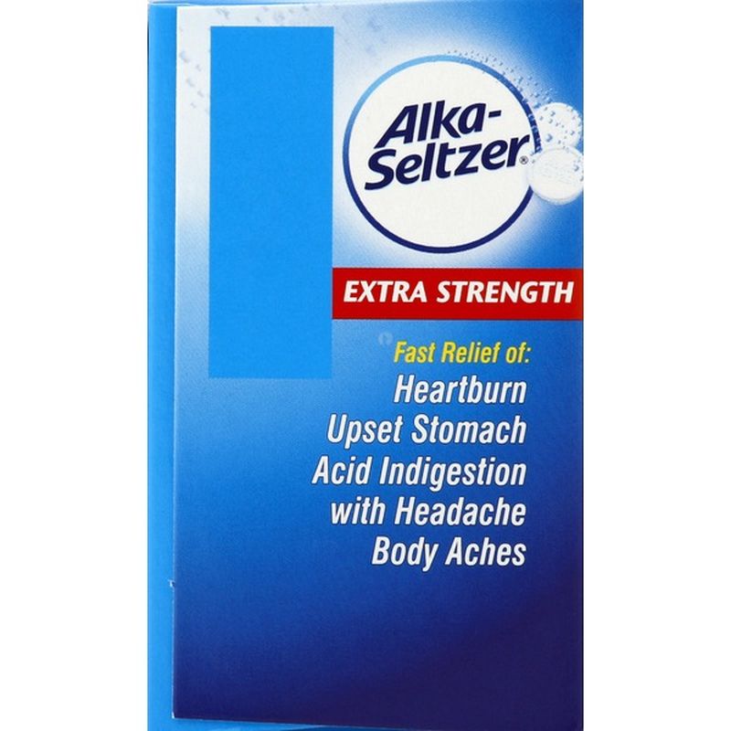 Alka-Seltzer Antacid/Analgesic, Extra Strength, Effervescent Tablets ...