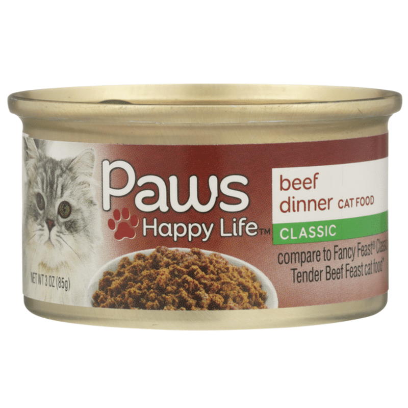 Paws Happy Life Beef Dinner Classic Cat Food (3 oz) Instacart