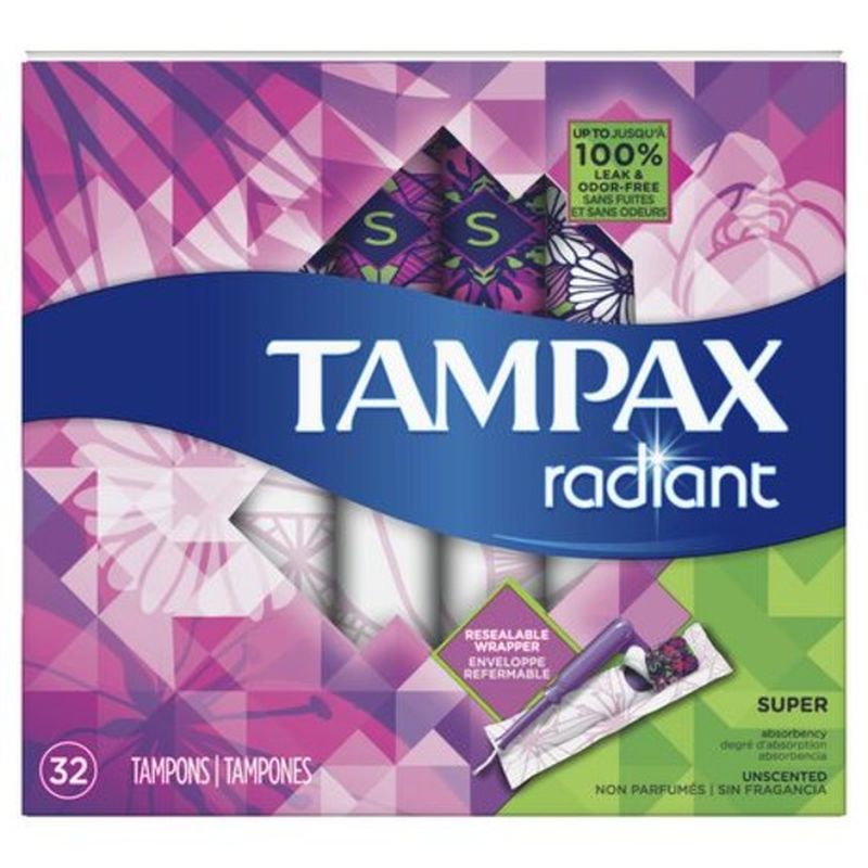 Tampax Tampons, Super Absorbency, Unscented (32 each) Instacart