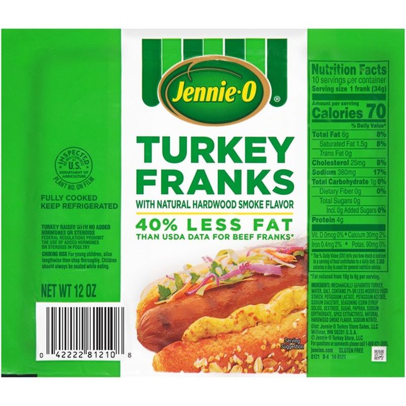 JennieO Turkey Franks (12 oz) Instacart