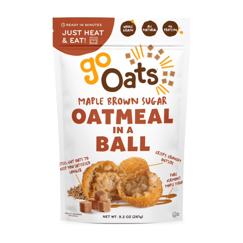 Go Oats Maple Brown Sugar Oatmeal in a Ball (9.2 oz) - Instacart