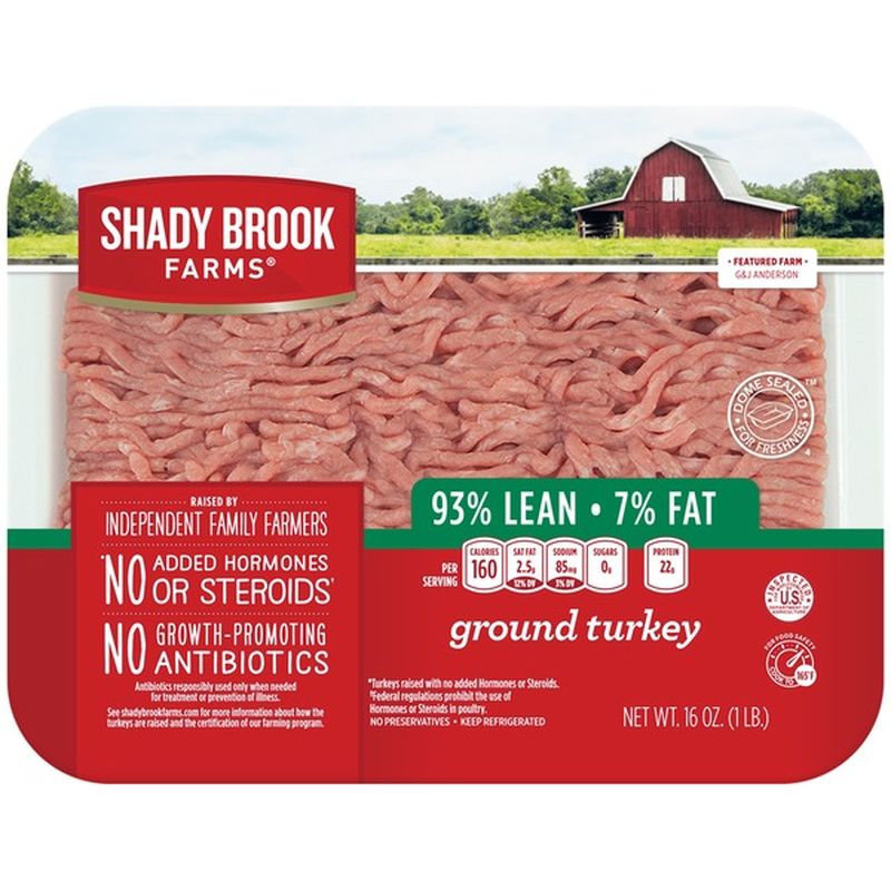 Shady Brook Farms Fresh 93% Lean Ground Turkey (1 lb) from ...