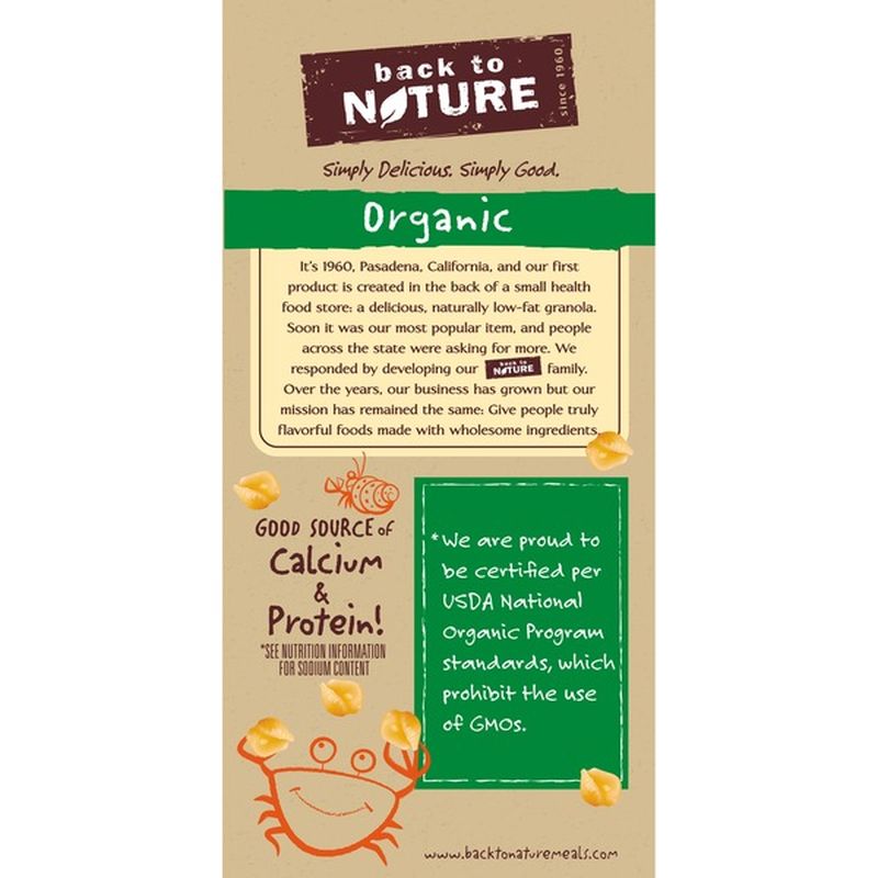 Back to Nature Organic Shells & Cheddar Macaroni & Cheese Dinner