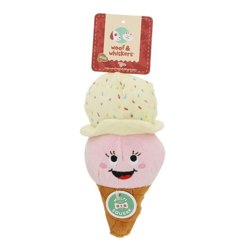 Woof & Whiskers Doggie Double Scoop Plush Dog Toy