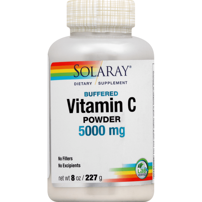 Solaray Vitamin C, 5000 mg, Buffered, Powder (8 oz) Instacart