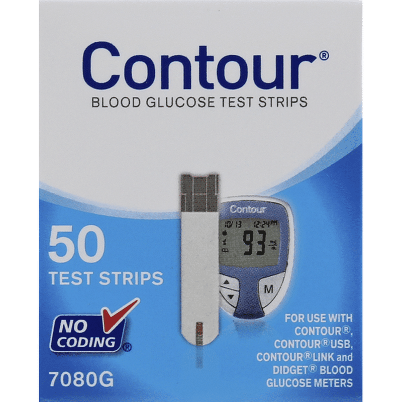 Contour Test Strips Blood Glucose 50 Ct Instacart