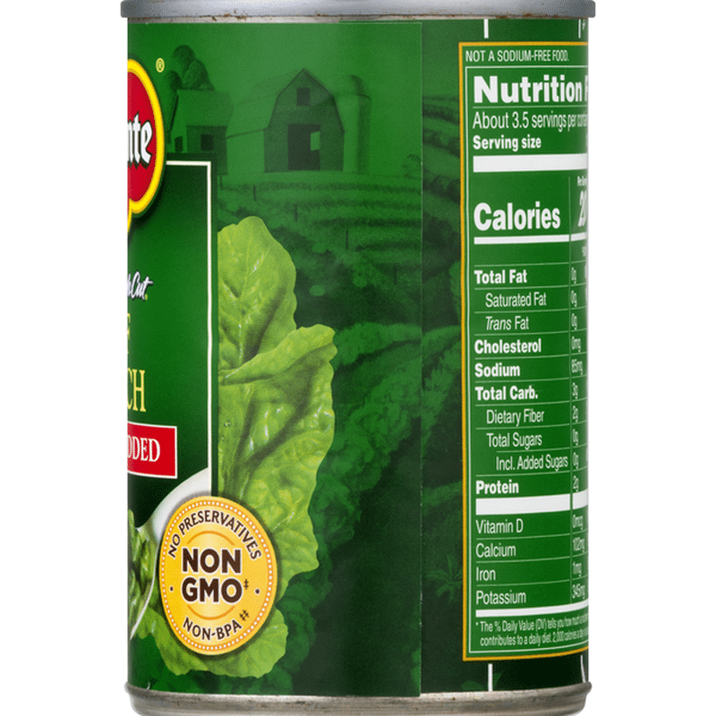 Del Monte Leaf Spinach, No Salt Added (13.5 oz) Instacart
