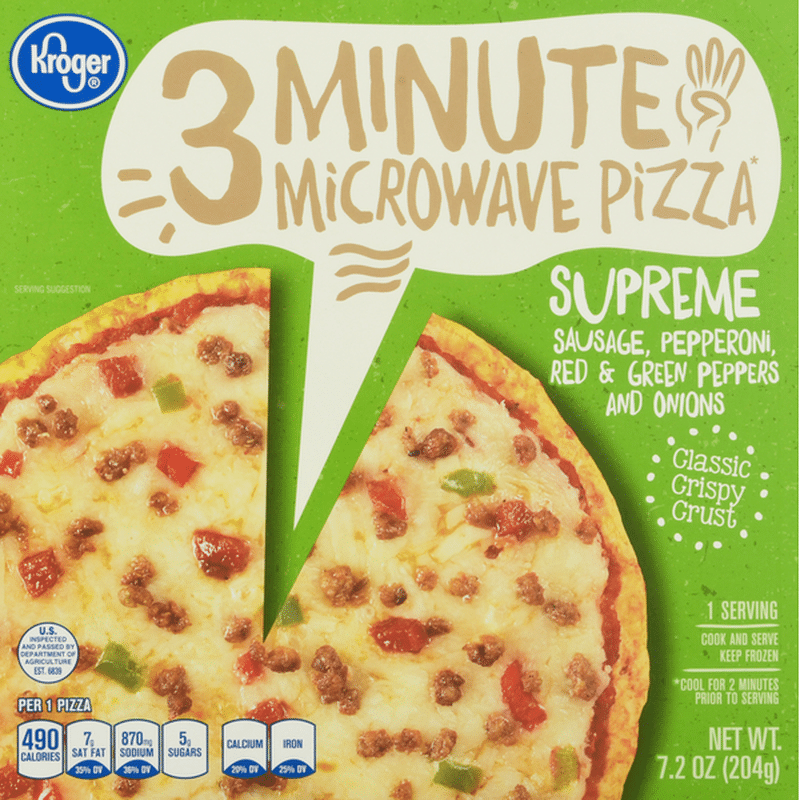 Kroger Pizza, Classic Crispy Crust, Supreme (7.2 oz) Instacart
