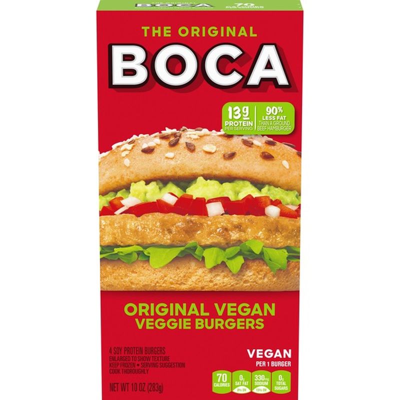 Boca Original Vegan Veggie Burgers (10 oz) Instacart