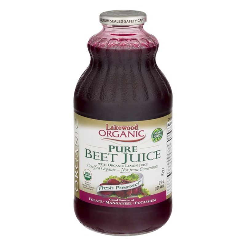 Lakewood Juice, Organic, Pure Beet (32 oz) from Lowes Foods - Instacart