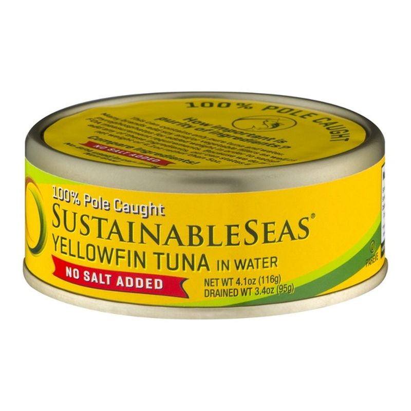 Sustainable Seas Yellowfin Tuna In Water No Salt Added (4.1 oz) Instacart