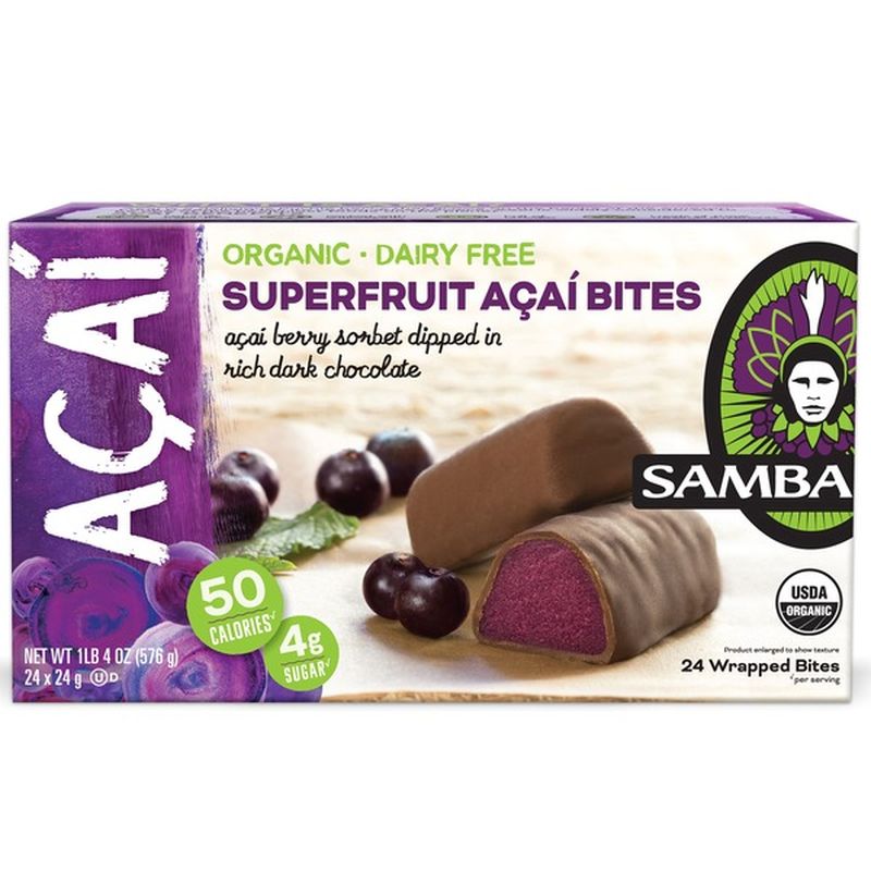 Sambazon Acai Organic Superfruit Acai Bites (24 ct) Instacart