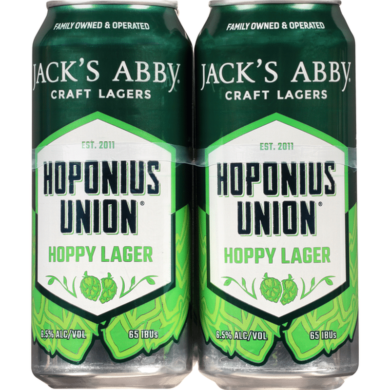 Jack's Abby Beer, Hoppy Lager, Hoponius Union, 4 Pack (16 fl oz) Instacart