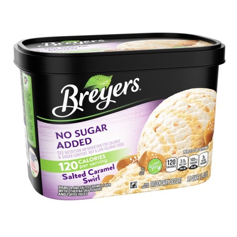 Breyers Frozen Dairy Dessert Salted Caramel Swirl (48 Oz) From 