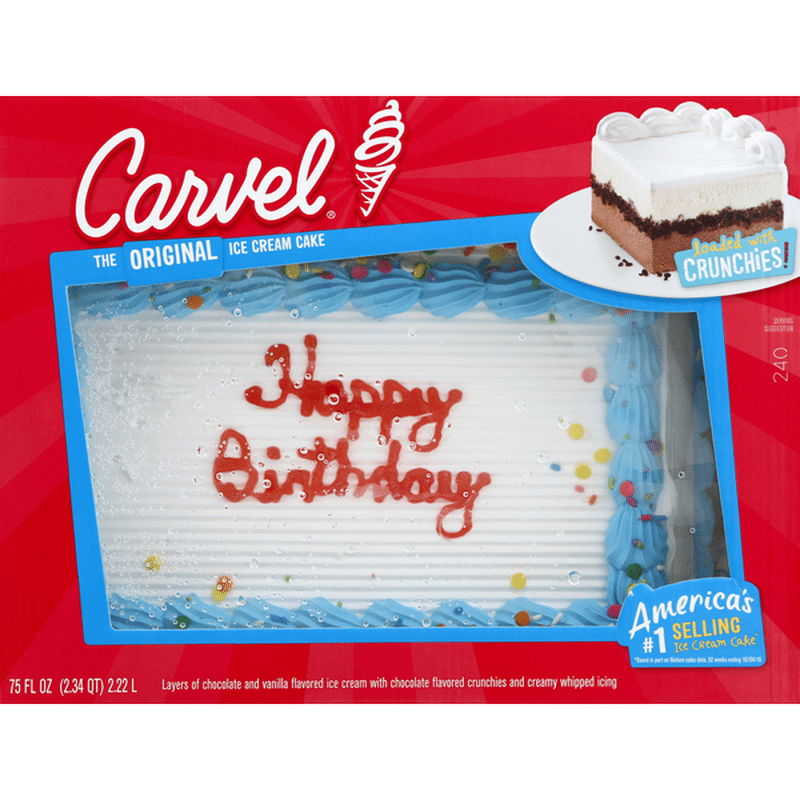 Carvel Ice Cream Cake The Original 75 Oz Instacart 