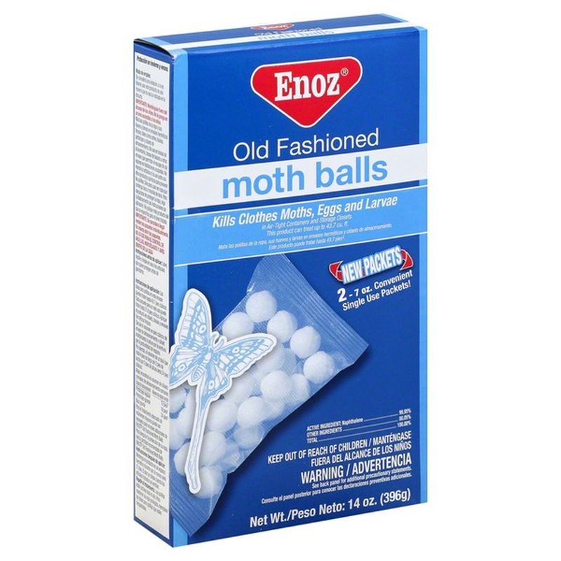 Enoz Moth Balls, Old Fashioned, Single Use Packets (2 each) - Instacart